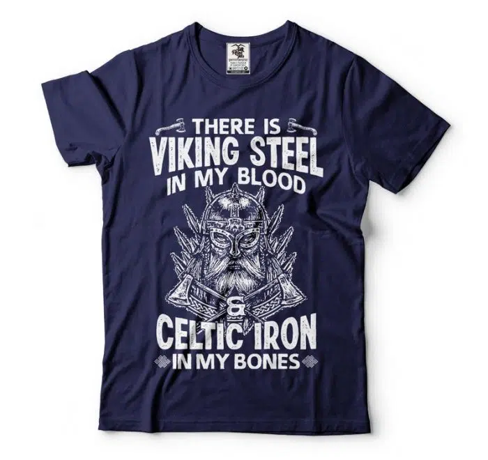 Viking Shirt Steel Celtic Iron Valhalla Odin Valknut T-Shirt