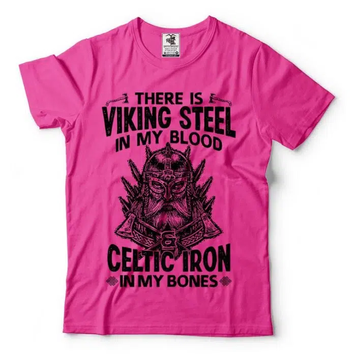 Viking Shirt Steel Celtic Iron Valhalla Odin Valknut T-Shirt