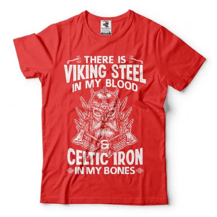 Viking Shirt Steel Celtic Iron Valhalla Odin Valknut T-Shirt