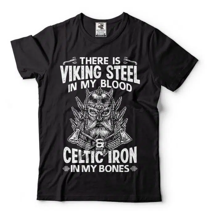 Viking Shirt Steel Celtic Iron Valhalla Odin Valknut T-Shirt