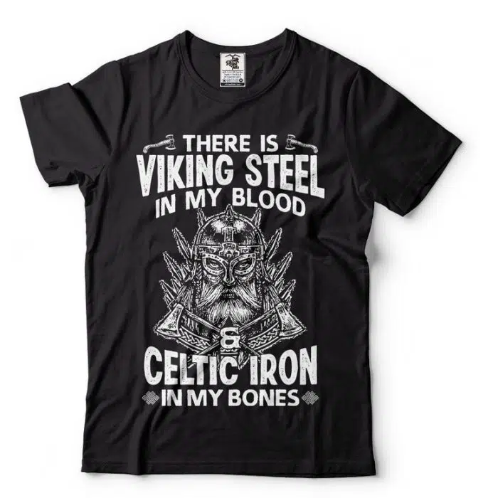 Viking Shirt Steel Celtic Iron Valhalla Odin Valknut T-Shirt