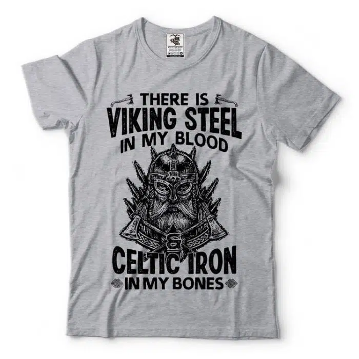 Viking Shirt Steel Celtic Iron Valhalla Odin Valknut T-Shirt