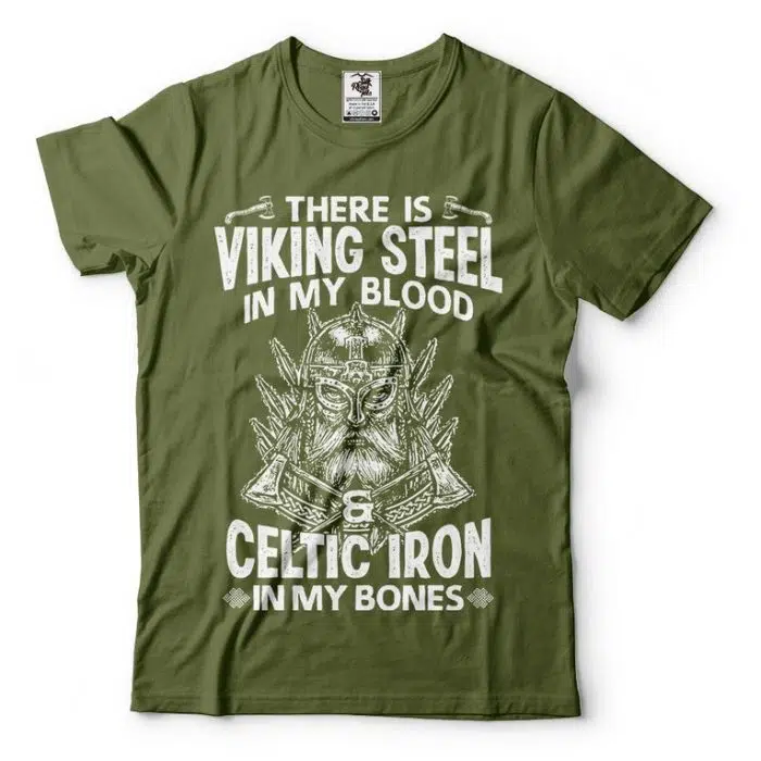 Viking Shirt Steel Celtic Iron Valhalla Odin Valknut T-Shirt