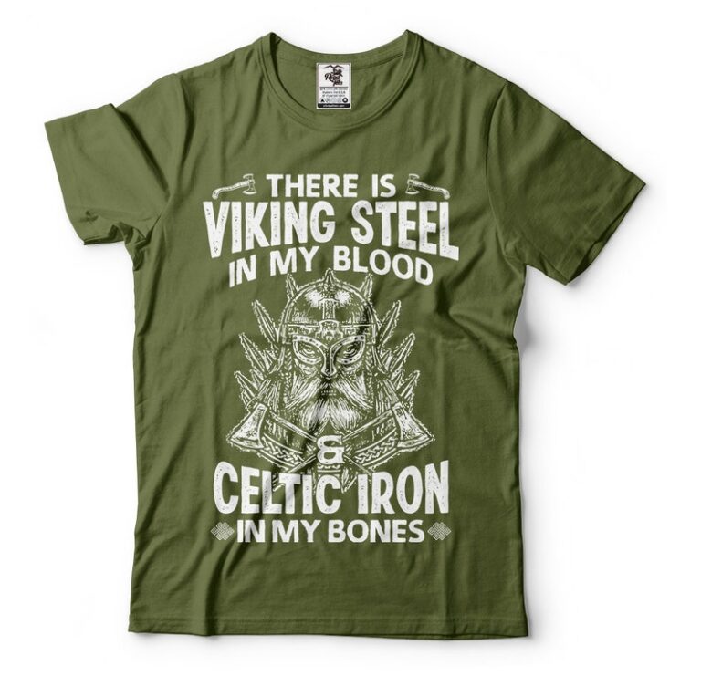 Viking Shirt Steel Celtic Iron Valhalla Odin Valknut T-Shirt
