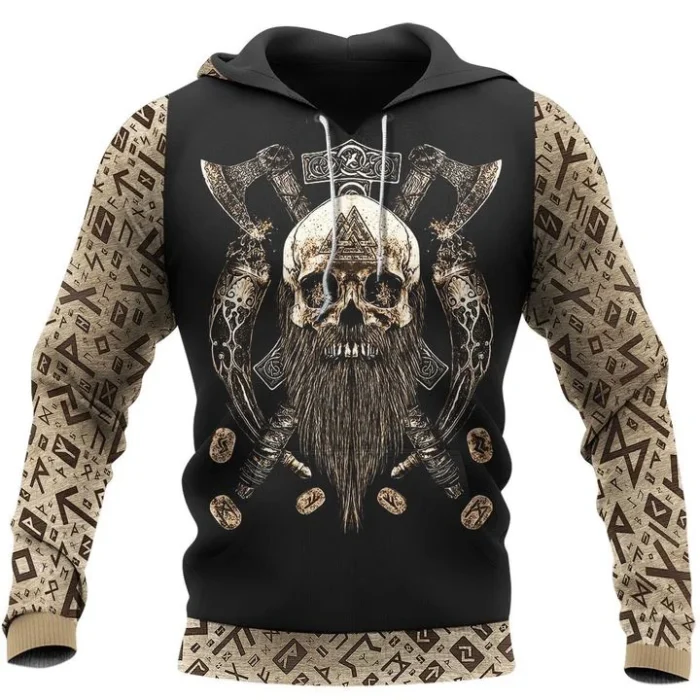 Viking Shirt Skull Axe Till Valhalla. Until Valhalla, Viking Hoodie, Viking Zip Hoodie