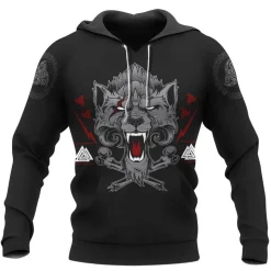 Viking Shirt Wolf Of Odin Valhalla | Viking Hoodie, Viking Zip Hoodie