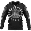 Viking Shirt Hammer Raven Rune | Viking Hoodie, Viking Zip Hoodie