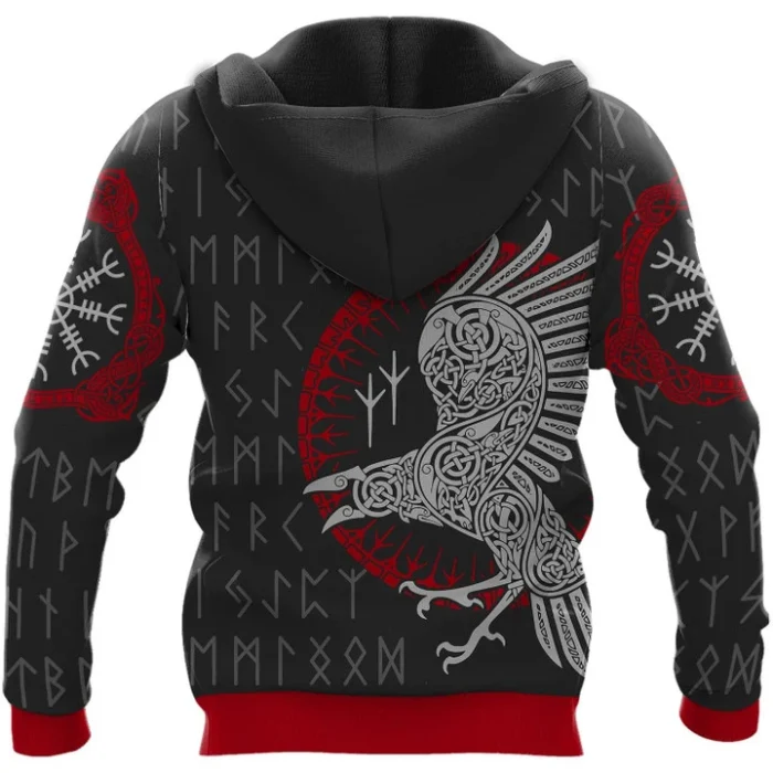 Viking Shirt Raven Rune | Viking Hoodie, Viking Zip Hoodie