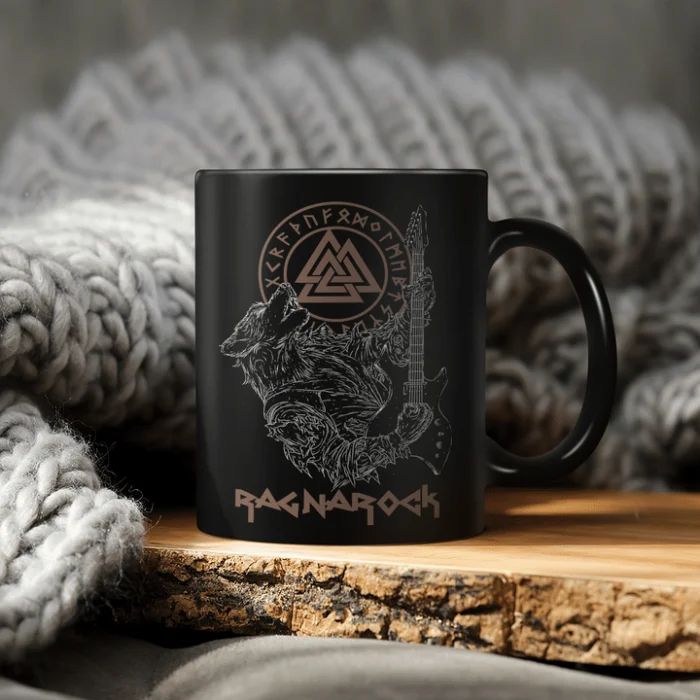 Viking Mug Fenrir Ragnarrock, Viking cups