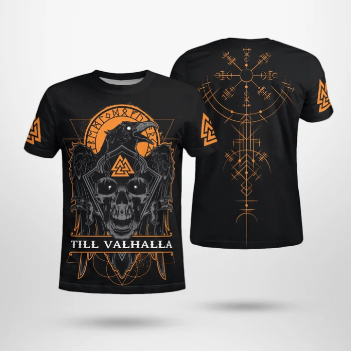 Viking Shirt Till Valhalla - Raven | Viking Hoodie, Viking Zip Hoodie