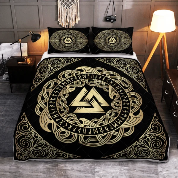 Viking Bed Set Valknut | Viking Bedding Set