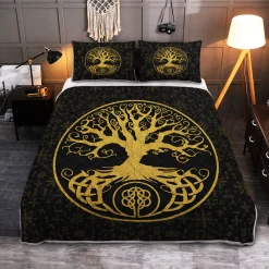 Viking Bed Set Tree Of Life - Yggdrasil | Viking Bedding Set
