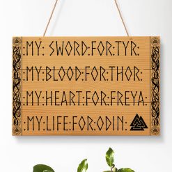 Viking Sign My sword for Tyr. My blood for Thor. My heart for Freya. My life for Odin