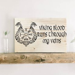 Viking sign Aegishjalmur, Helm of awe Viking Blood runs through my veins