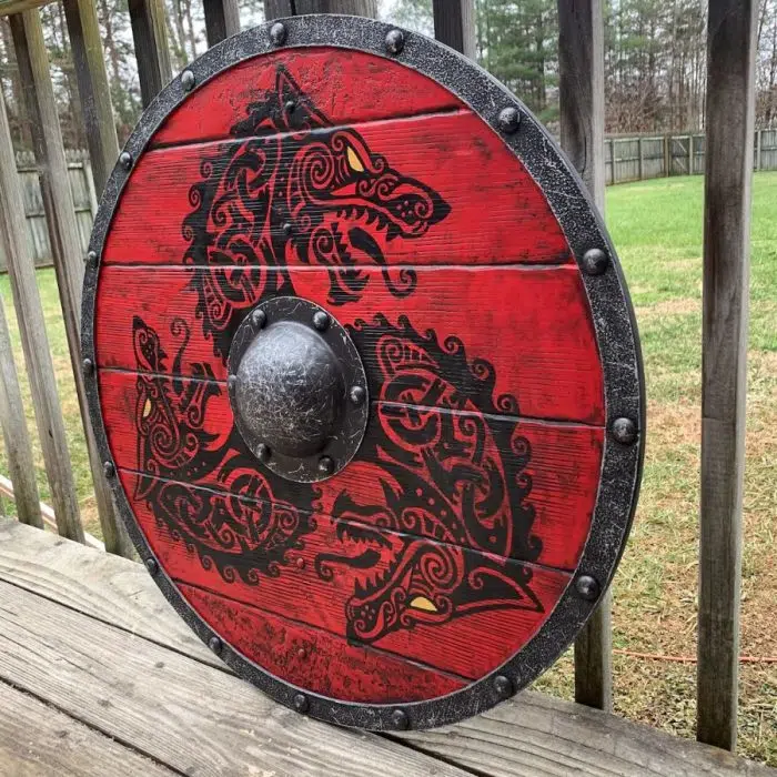 Viking Decoration Eivor Valhalla Raven Authentic Viking Shield