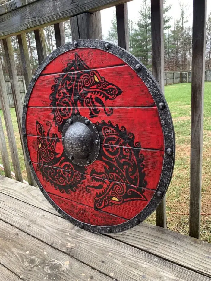 Viking Decoration Eivor Valhalla Raven Authentic Viking Shield