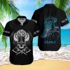 Viking Hawaiian Shirt Floki Skull