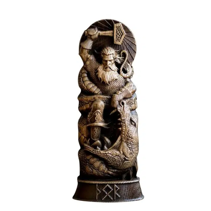 Viking Sculpture Freyja Statue Freya Norse Gods Carving Altar Heathen Asatru Viking God Goddes Sculpture Scandinavian Pantheon Resin Ornaments