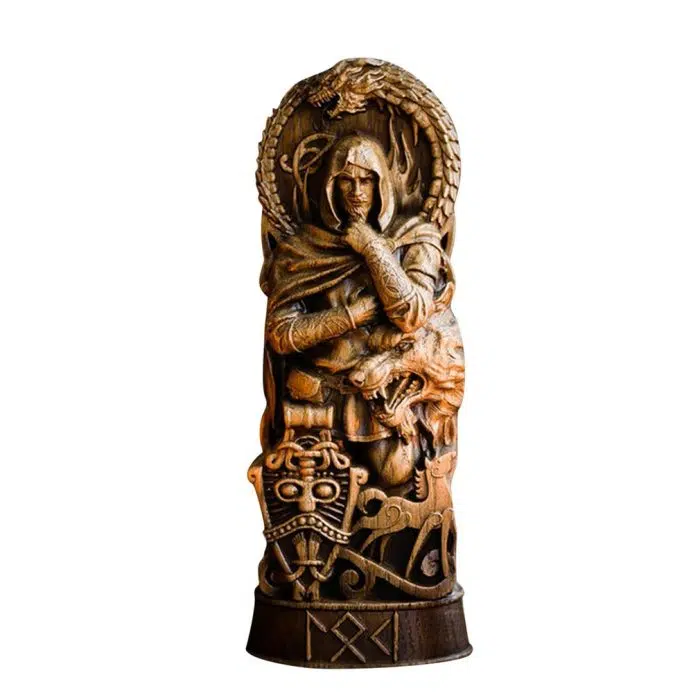 Viking Sculpture Freyja Statue Freya Norse Gods Carving Altar Heathen Asatru Viking God Goddes Sculpture Scandinavian Pantheon Resin Ornaments