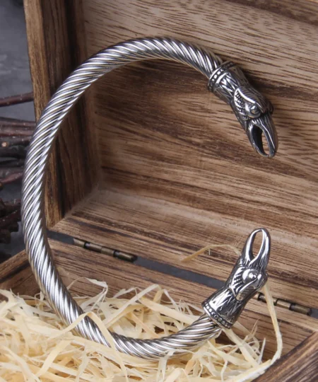 Viking Bracelet Nordic Viking Norse Raven