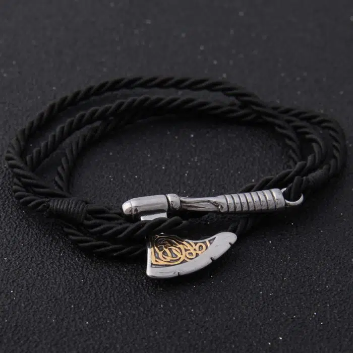 Viking Bracelet Nordic Viking Valknut Axe Amulet Charm