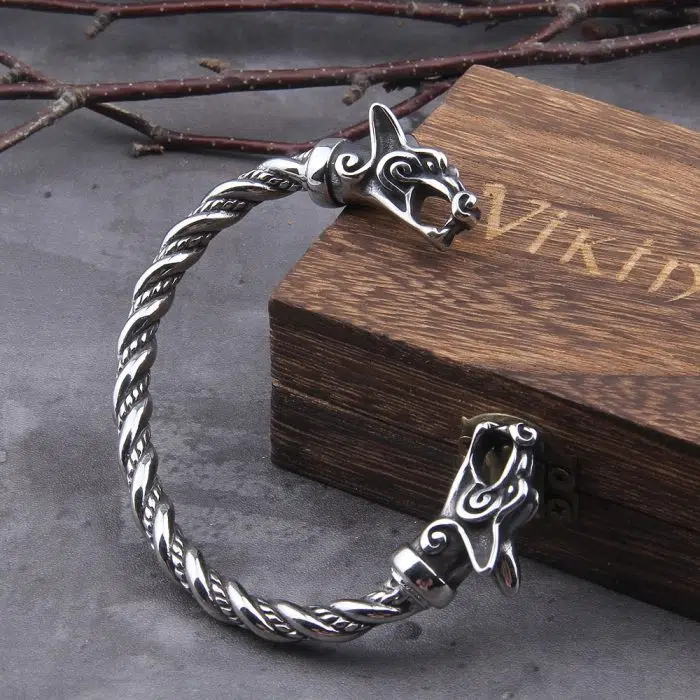 Viking Bracelet Nordic Viking Norse Wolf Bracelet