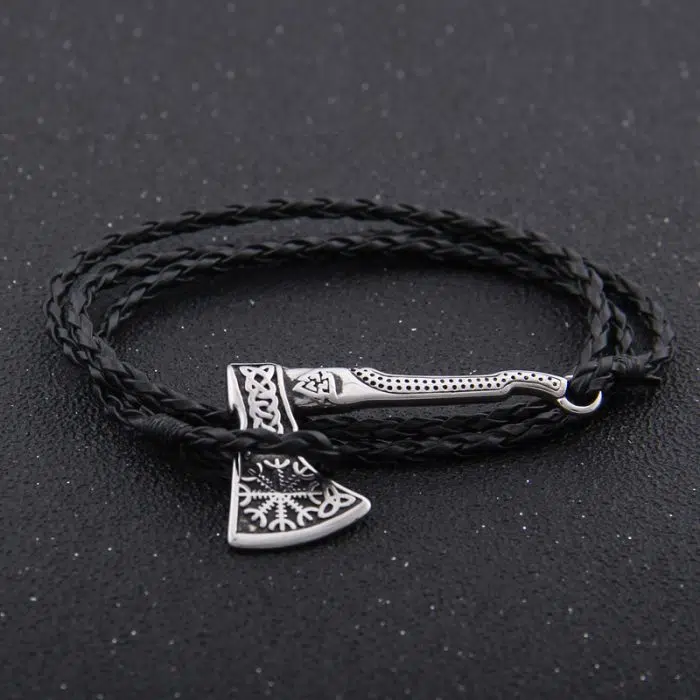 Viking Bracelet Nordic Viking Valknut Axe Amulet Charm