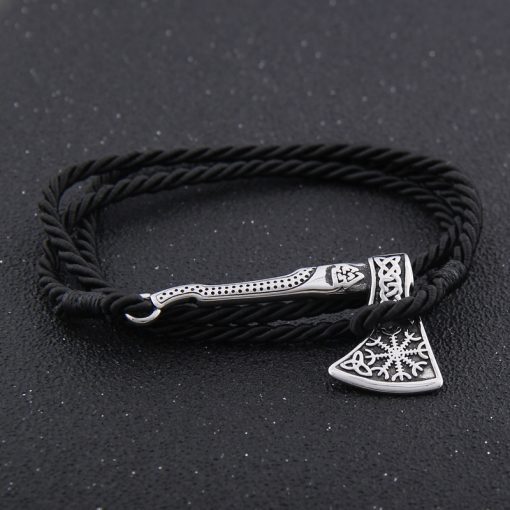 Viking Bracelet Nordic Viking Valknut Axe Amulet Charm