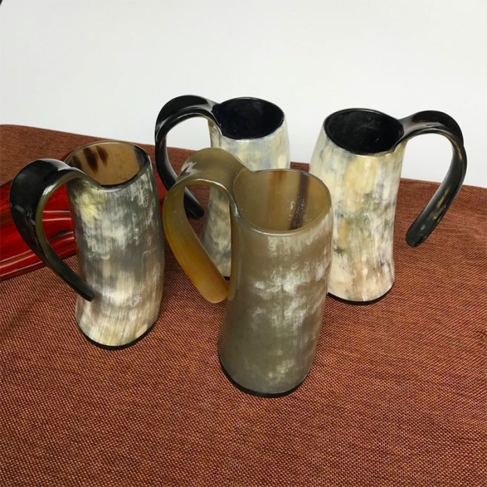 Viking Drinking Handmade Ox Horn Mug Crafts Whiskey