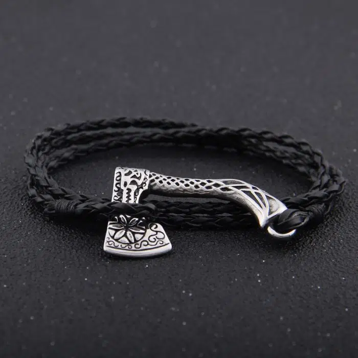 Viking Bracelet Nordic Viking Valknut Axe Amulet Charm