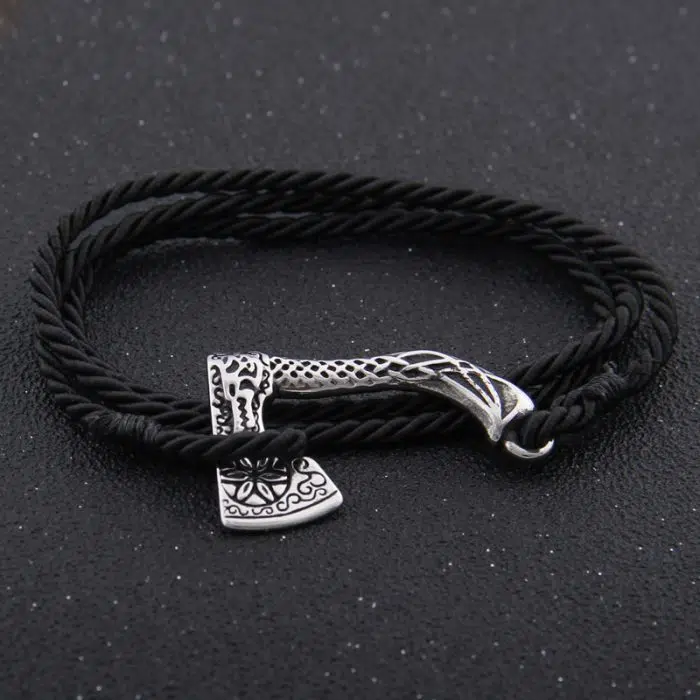 Viking Bracelet Nordic Viking Valknut Axe Amulet Charm