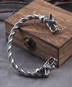 Viking Bracelet Nordic Viking Norse Wolf Bracelet