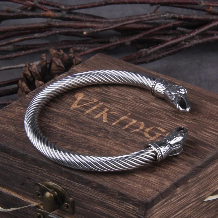 Viking Bracelet Nordic Viking Norse Raven