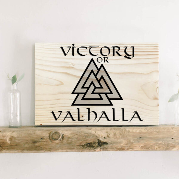 Viking sign Victory or Valhalla