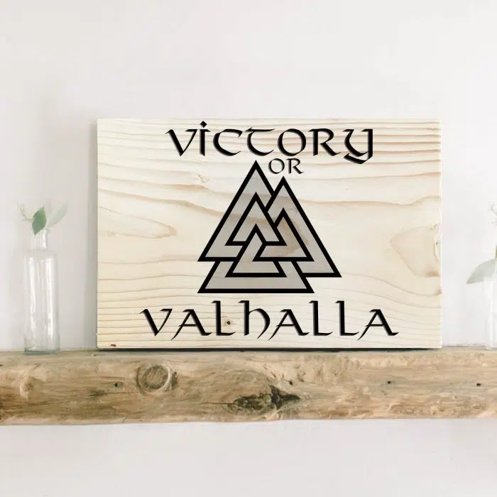 Viking sign Victory or Valhalla