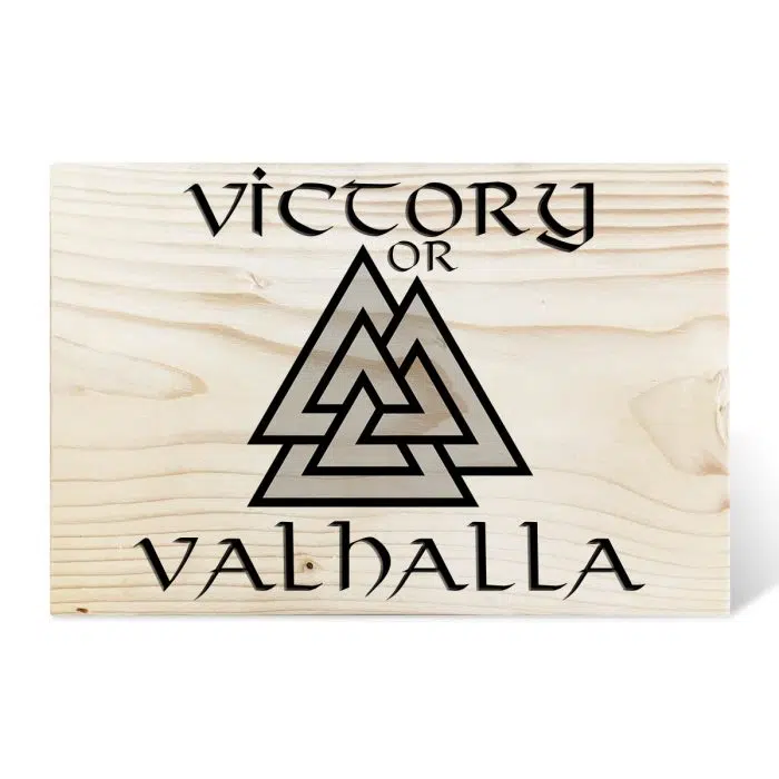 Viking sign Victory or Valhalla