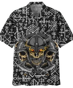 Viking Hawaiian Shirt Warriors Rune