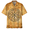 Viking Hawaiian Shirt Rune Vegvisir