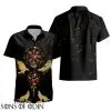 Viking Hawaiian Shirt Tree Of Life Raven Wolf