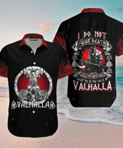 Viking Hawaiian Shirt Viking Valhalla
