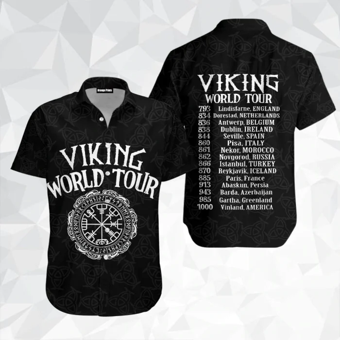 Viking Hawaiian Shirt World Tour