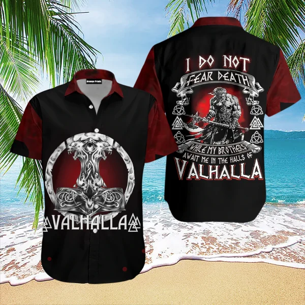 Viking Hawaiian Shirt Do Not Valhalla