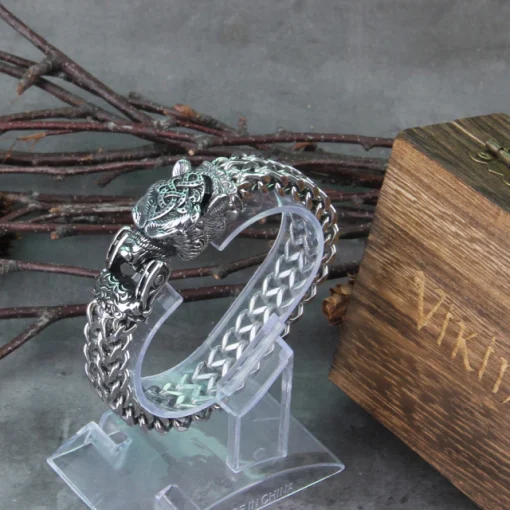 Viking Bracelet Vikings Jewelry Bear Raven Wolf