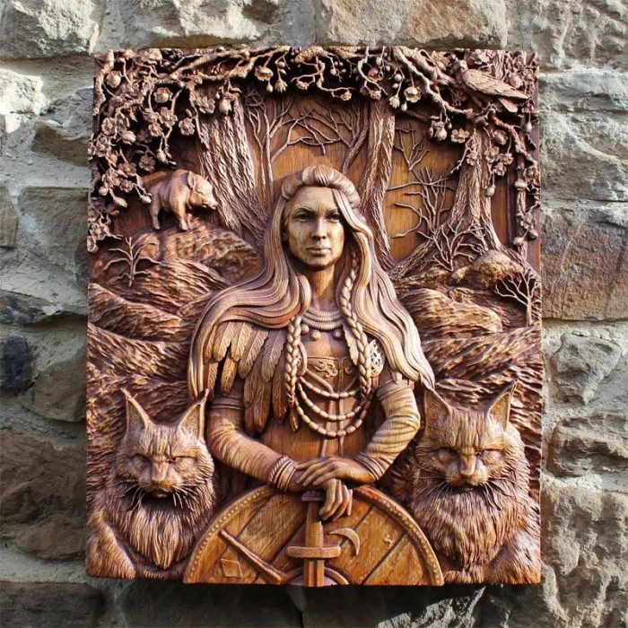 Viking Sculpture Hugin Munin Art Wall Odin Ravens Viking Mythology Icon Home Decor for Indoor Outdoor