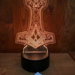 Viking Led Light Thor Hammer Mjolnir