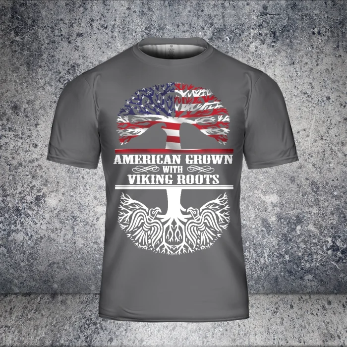 Fourth Of July Shirts Viking Tree Of Life Root American Flag