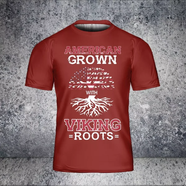Fourth Of July Shirts American Grown With Viking Roots Three Of Life