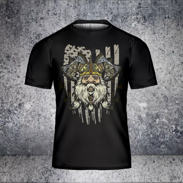 Fourth Of July Shirts Odin Axe American Flag