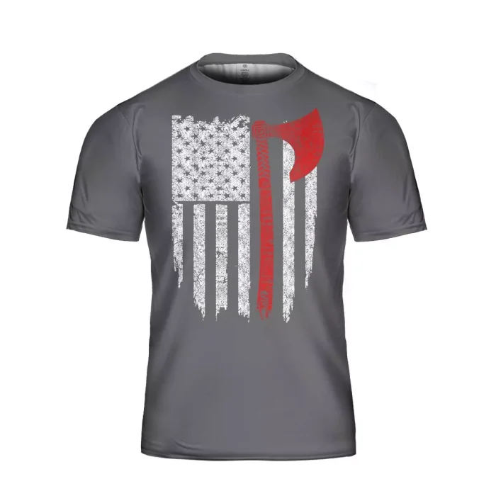 Viking Shirt Fourth Of July Axe American Flag