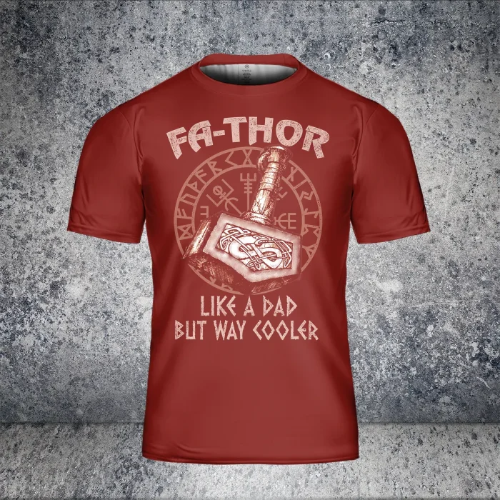 Viking Shirt Viking Fa-Thor Father's Day Gift Tshirt